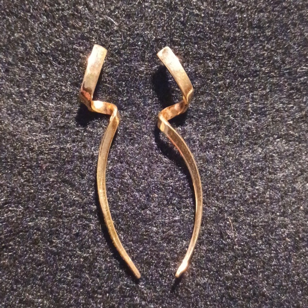 Vintage Napier Gold Tone Post Earrings
